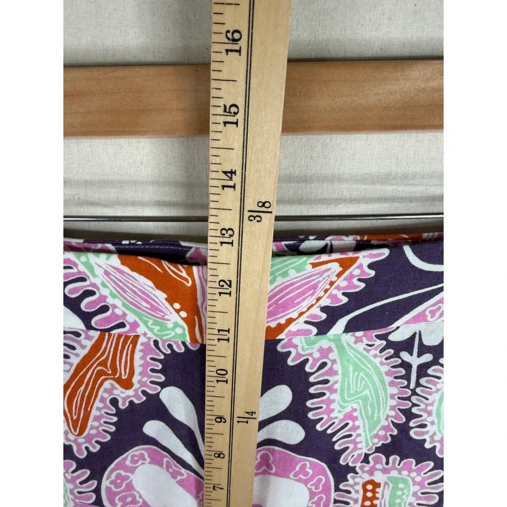 Zara Paisley Print Linen Blend Palazzo Pants size XL‎ Black/Pink/White